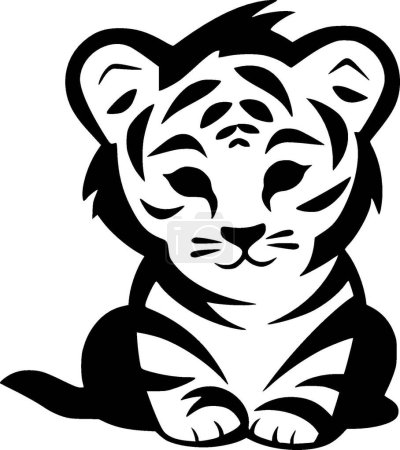 Tigre bebé - logotipo de vectores de alta calidad - ilustración vectorial ideal para gráfico camiseta