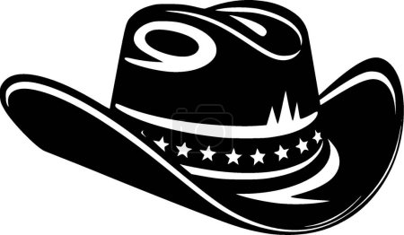 Illustration for Cowboy hat - minimalist and simple silhouette - vector illustration - Royalty Free Image