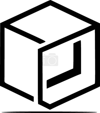 Geométrico - logo minimalista y plano - ilustración vectorial