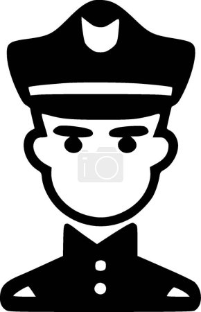 Policía - logotipo vectorial de alta calidad - ilustración vectorial ideal para el gráfico camiseta