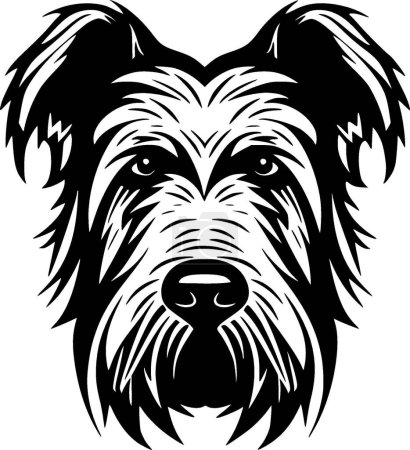 Ilustración de Terrier escocés - silueta minimalista y simple - ilustración vectorial - Imagen libre de derechos