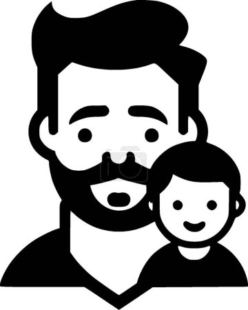 Papá - logotipo vectorial de alta calidad - ilustración vectorial ideal para el gráfico de la camiseta