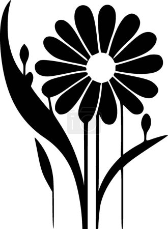 Flor - logotipo vectorial de alta calidad - ilustración vectorial ideal para el gráfico camiseta