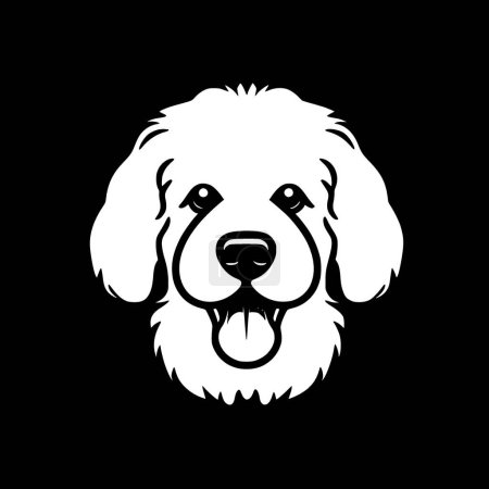 Illustration for Bichon frise - minimalist and simple silhouette - vector illustration - Royalty Free Image