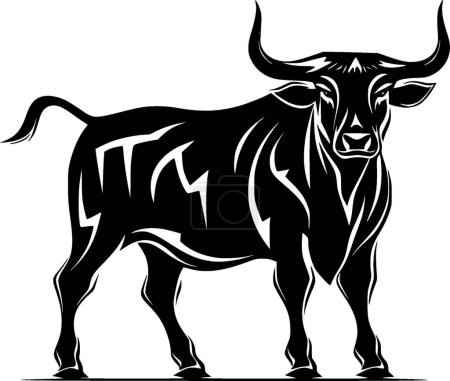 Bull - high quality vector logo - vector illustration ideal for t-shirt graphic