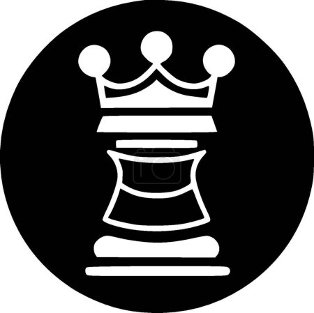 Illustration for Chess - minimalist and simple silhouette - vector illustration - Royalty Free Image