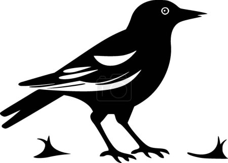 Crow - logotipo vectorial de alta calidad - ilustración vectorial ideal para el gráfico de camisetas