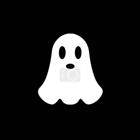 Illustration for Ghost - minimalist and flat logo - vector illustration - Royalty Free Image