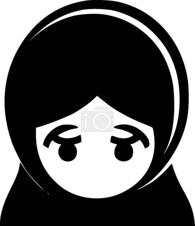 Illustration for Islam - minimalist and simple silhouette - vector illustration - Royalty Free Image