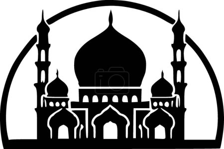 Islam - logo minimaliste et plat - illustration vectorielle