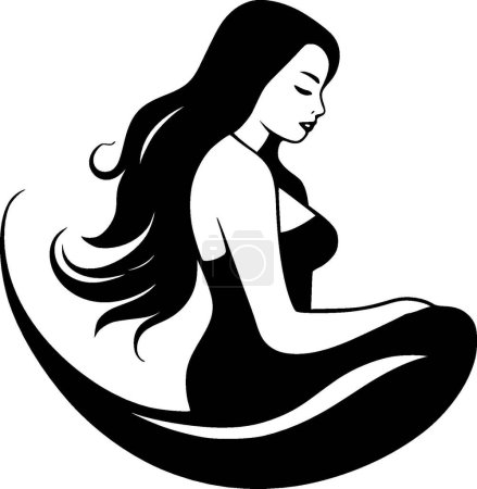 Mermaid - high quality vector logo - vector illustration ideal for t-shirt graphic