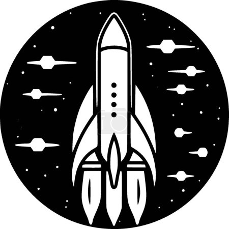 Rocket - logo vectoriel de haute qualité - illustration vectorielle idéale pour t-shirt graphique