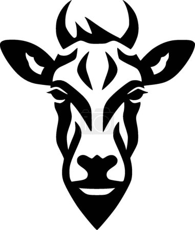 Animal - ilustración vectorial en blanco y negro