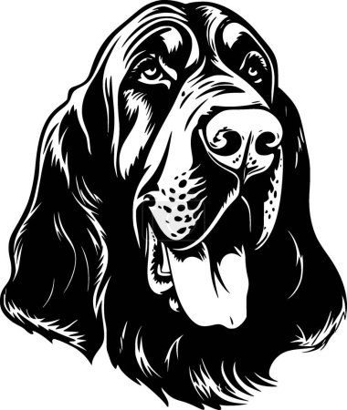 Bloodhound - hochwertiges Vektorlogo - Vektorillustration ideal für T-Shirt-Grafik