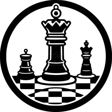 Illustration for Chess - high quality vector logo - vector illustration ideal for t-shirt graphic - Royalty Free Image