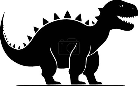 Dinosaur - minimalist and simple silhouette - vector illustration