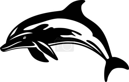 Ilustración de Delfín - logotipo vectorial de alta calidad - ilustración vectorial ideal para el gráfico de camisetas - Imagen libre de derechos