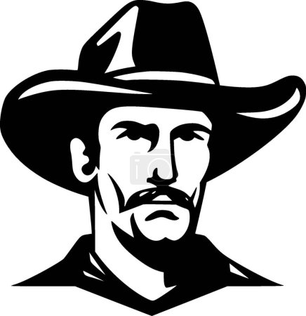 Western - logotipo vectorial de alta calidad - ilustración vectorial ideal para el gráfico de camisetas