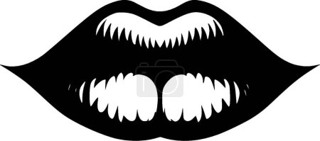 Lippen - hochwertiges Vektor-Logo - Vektor-Illustration ideal für T-Shirt-Grafik