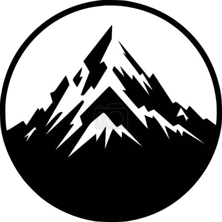 Illustration for Mountain - high quality vector logo - vector illustration ideal for t-shirt graphic - Royalty Free Image