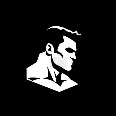 Muscle - black and white isolated icon - vector illustration