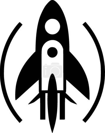 Téléchargez les illustrations : Rocket - logo vectoriel de haute qualité - illustration vectorielle idéale pour t-shirt graphique - en licence libre de droit