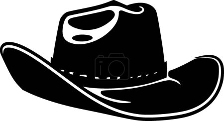 Illustration for Cowboy hat - minimalist and simple silhouette - vector illustration - Royalty Free Image