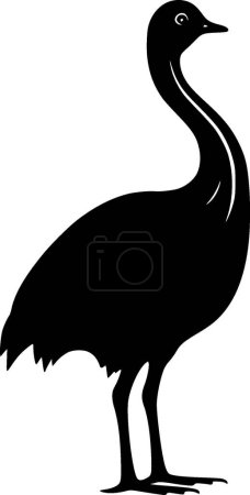 Dodo - black and white vector illustration