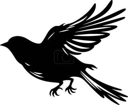 Illustration for Sparrow - minimalist and simple silhouette - vector illustration - Royalty Free Image