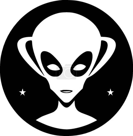 Illustration for Alien - high quality vector logo - vector illustration ideal for t-shirt graphic - Royalty Free Image
