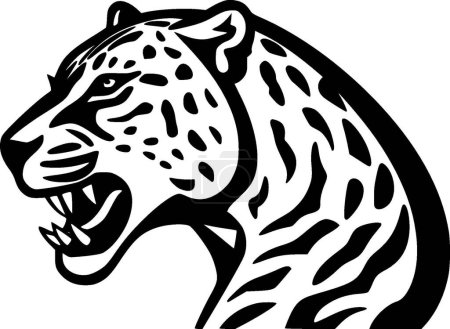 Cheetah - minimalist and flat logo - vector illustration