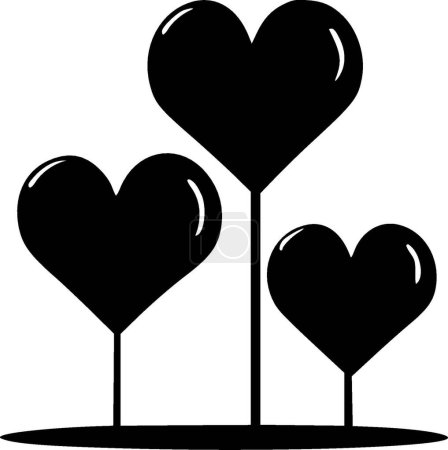 Herzen - hochwertiges Vektor-Logo - Vektor-Illustration ideal für T-Shirt-Grafik