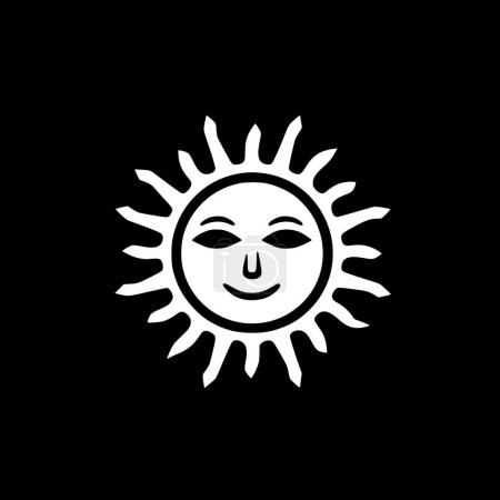 Ilustración de Sol - logotipo vectorial de alta calidad - ilustración vectorial ideal para el gráfico de camisetas - Imagen libre de derechos