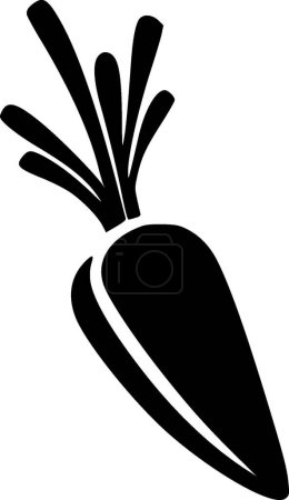 Zanahoria - logotipo vectorial de alta calidad - ilustración vectorial ideal para el gráfico de la camiseta
