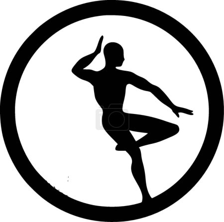 Gymnastik - hochwertiges Vektor-Logo - Vektor-Illustration ideal für T-Shirt-Grafik