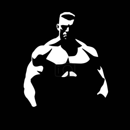 Muscle - logo minimaliste et plat - illustration vectorielle