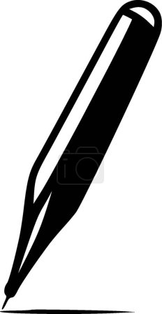 Pen - minimalist and flat logo - vector illustration