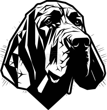 Bloodhound - hochwertiges Vektorlogo - Vektorillustration ideal für T-Shirt-Grafik