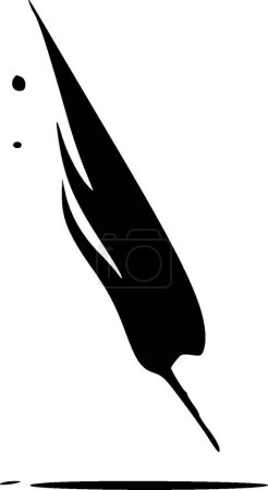 Illustration for Handwriting - minimalist and simple silhouette - vector illustration - Royalty Free Image