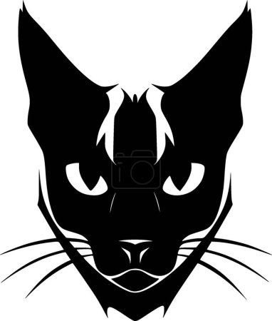 Ilustración de Siamese - logotipo vectorial de alta calidad - ilustración vectorial ideal para el gráfico de camisetas - Imagen libre de derechos