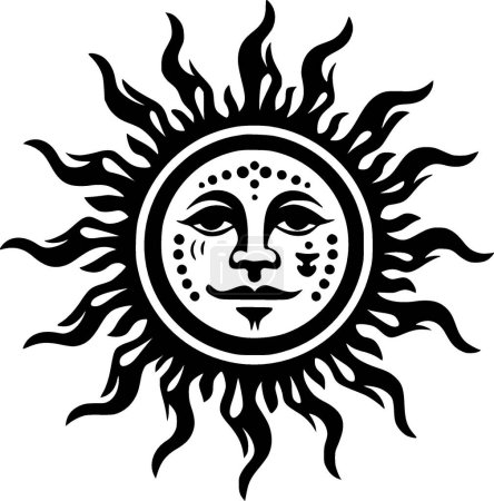Sonne - hochwertiges Vektor-Logo - Vektor-Illustration ideal für T-Shirt-Grafik