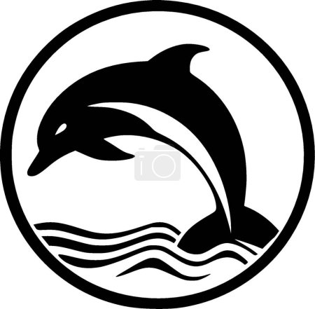 Illustration for Dolphin - high quality vector logo - vector illustration ideal for t-shirt graphic - Royalty Free Image