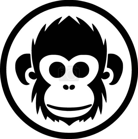 Monkey - high quality vector logo - vector illustration ideal for t-shirt graphic