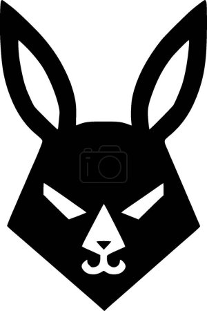 Conejo - logotipo vectorial de alta calidad - ilustración vectorial ideal para el gráfico camiseta