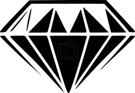 Illustration for Rhinestone - minimalist and flat logo - vector illustration - Royalty Free Image