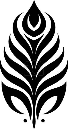 Boho - minimalist and flat logo - vector illustration