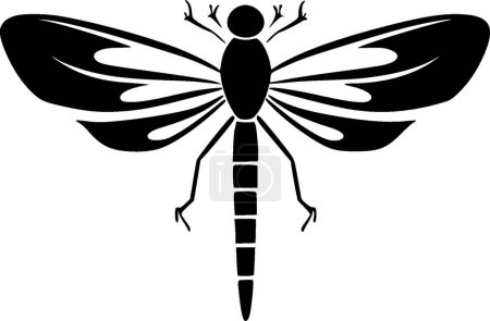 Illustration for Dragonfly - minimalist and flat logo - vector illustration - Royalty Free Image