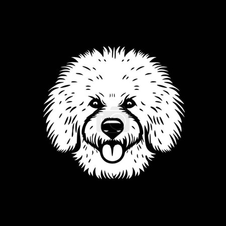 Illustration for Bichon frise - minimalist and simple silhouette - vector illustration - Royalty Free Image