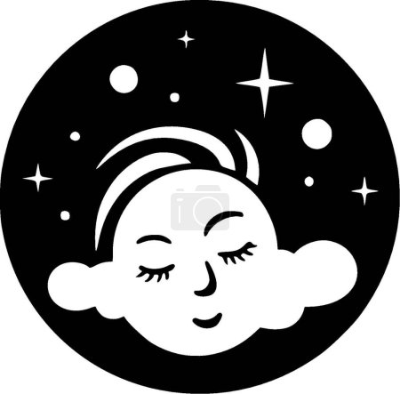 Celestial - minimalist and flat logo - vector illustration