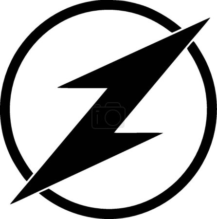 Electricidad - logotipo vectorial de alta calidad - ilustración vectorial ideal para el gráfico de camisetas